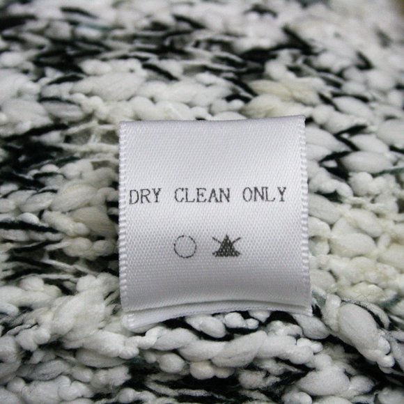 Lush Bobbles & Lace Mottled Black & White Polyester Blend Sweater SZ L NWT - Picture 11 of 11